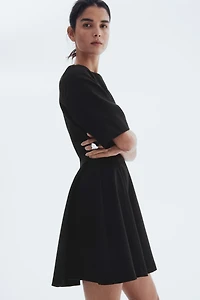 Twill Tapered-Waist Dress