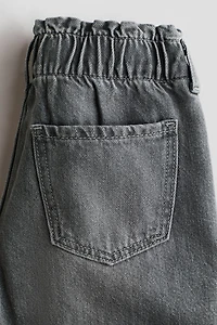 Daisy Wide Leg Paper-Bag Jeans