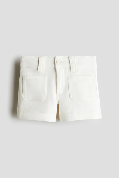 Short en sergé de coton
