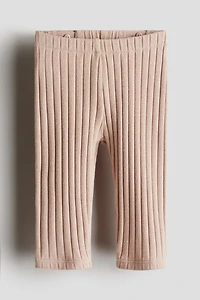 Legging en coton à côtes larges
