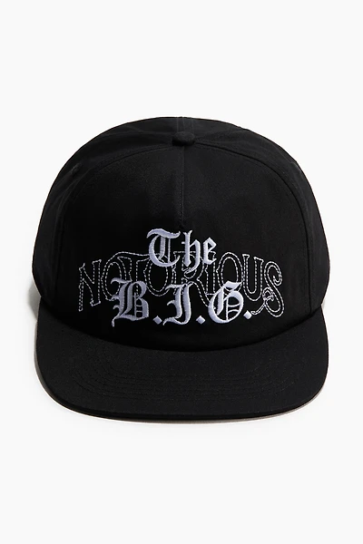 Cap with Embroidered Motif