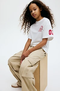 Wide-Leg Cargo Pants
