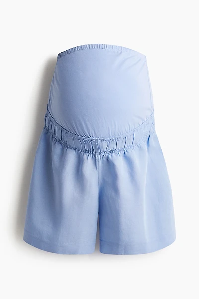 MAMA Linen-Blend Shorts