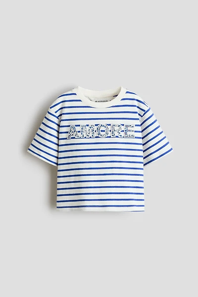 Appliquéd Cotton T-Shirt