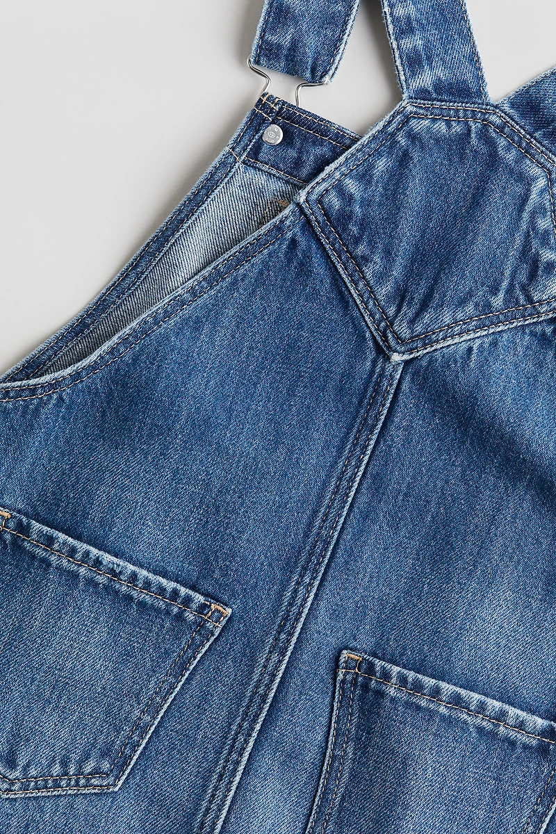 Robe salopette en denim