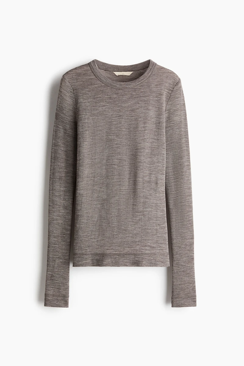 Haut en tricot de laine fin