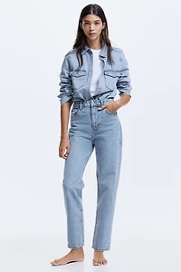 Mom Slim-Fit High-Waist Ankle Jeans