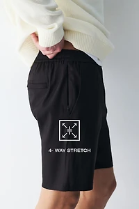 Easy Care Relaxed-Fit Linen-Blend Shorts