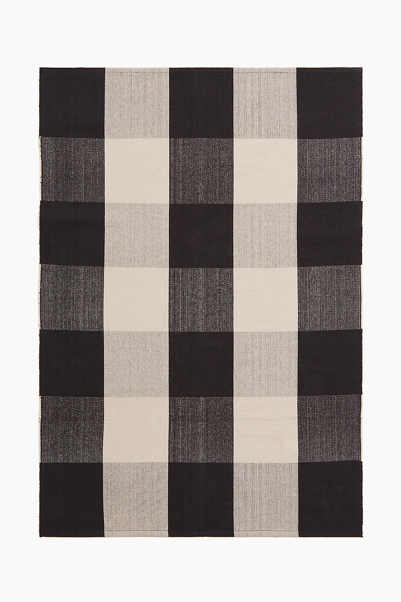 Plaid Flatweave Rug