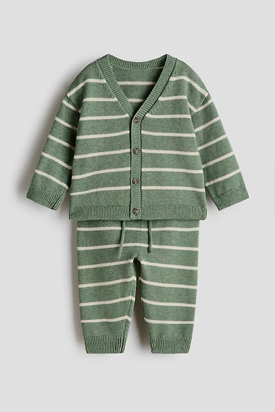 2-Piece Fine-Knit Cotton Set