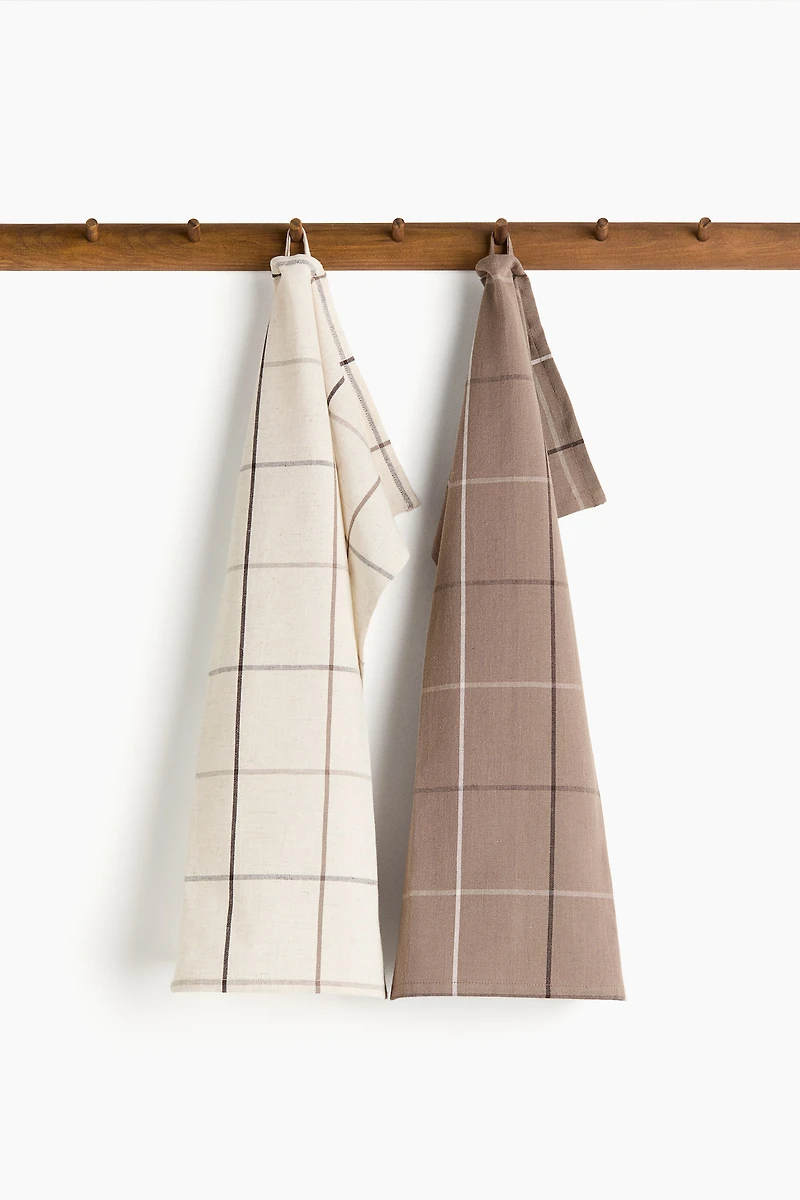 2-Pack Linen-Blend Tea Towels