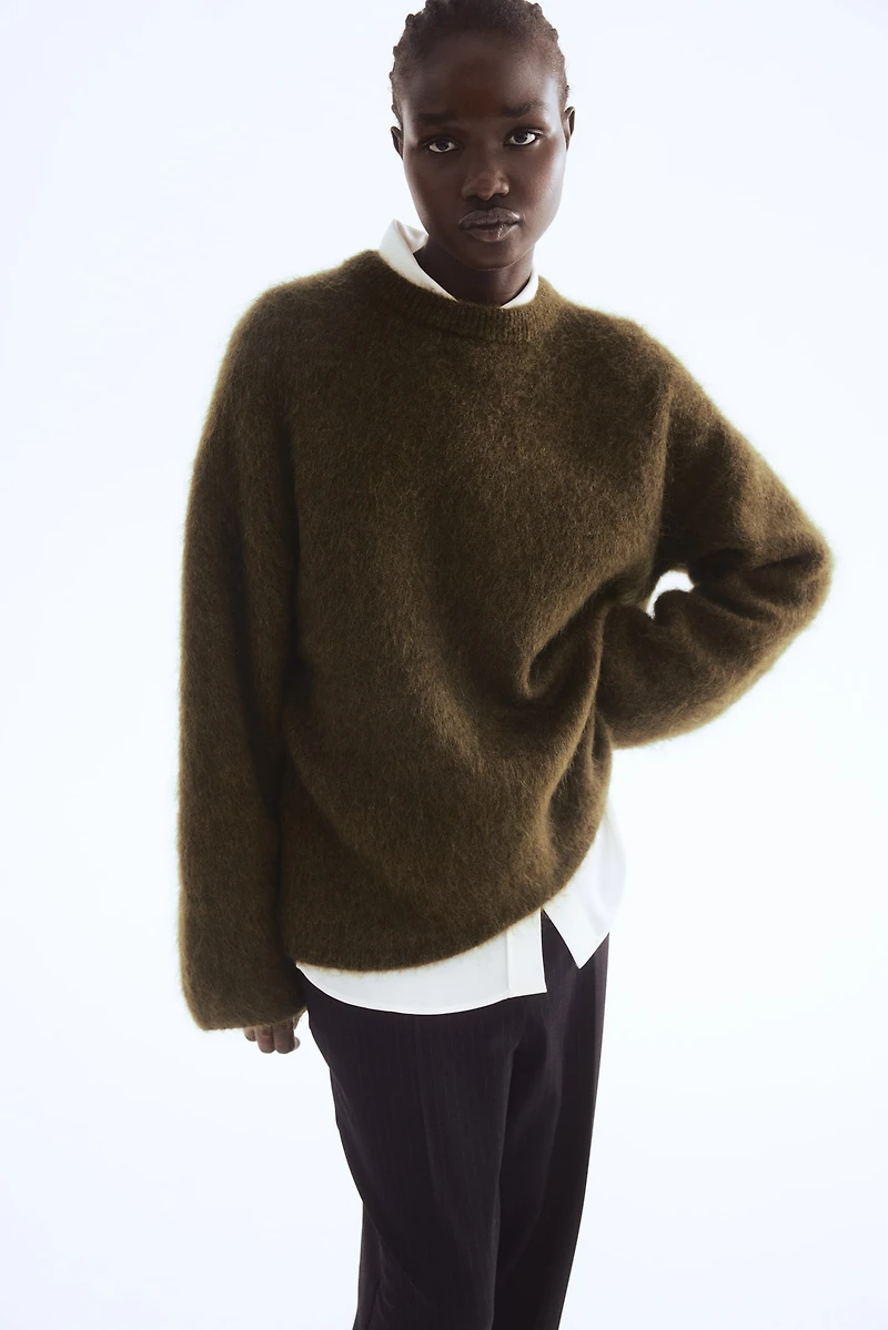 Oversized Mohair-Blend Sweater