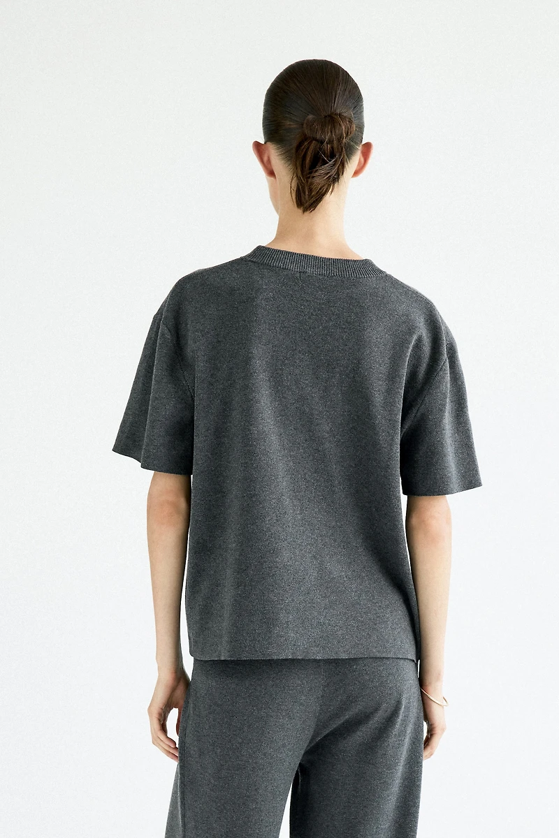 Fine-Knit T-Shirt