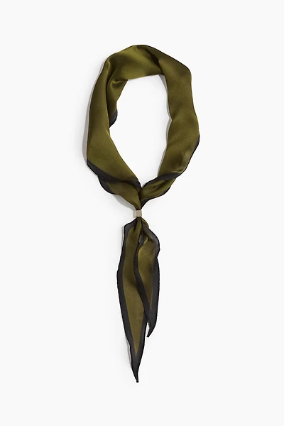 Metal-Detail Neck Scarf