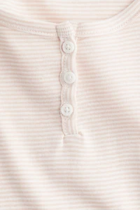 Button-Top Scoop-Neck T-Shirt