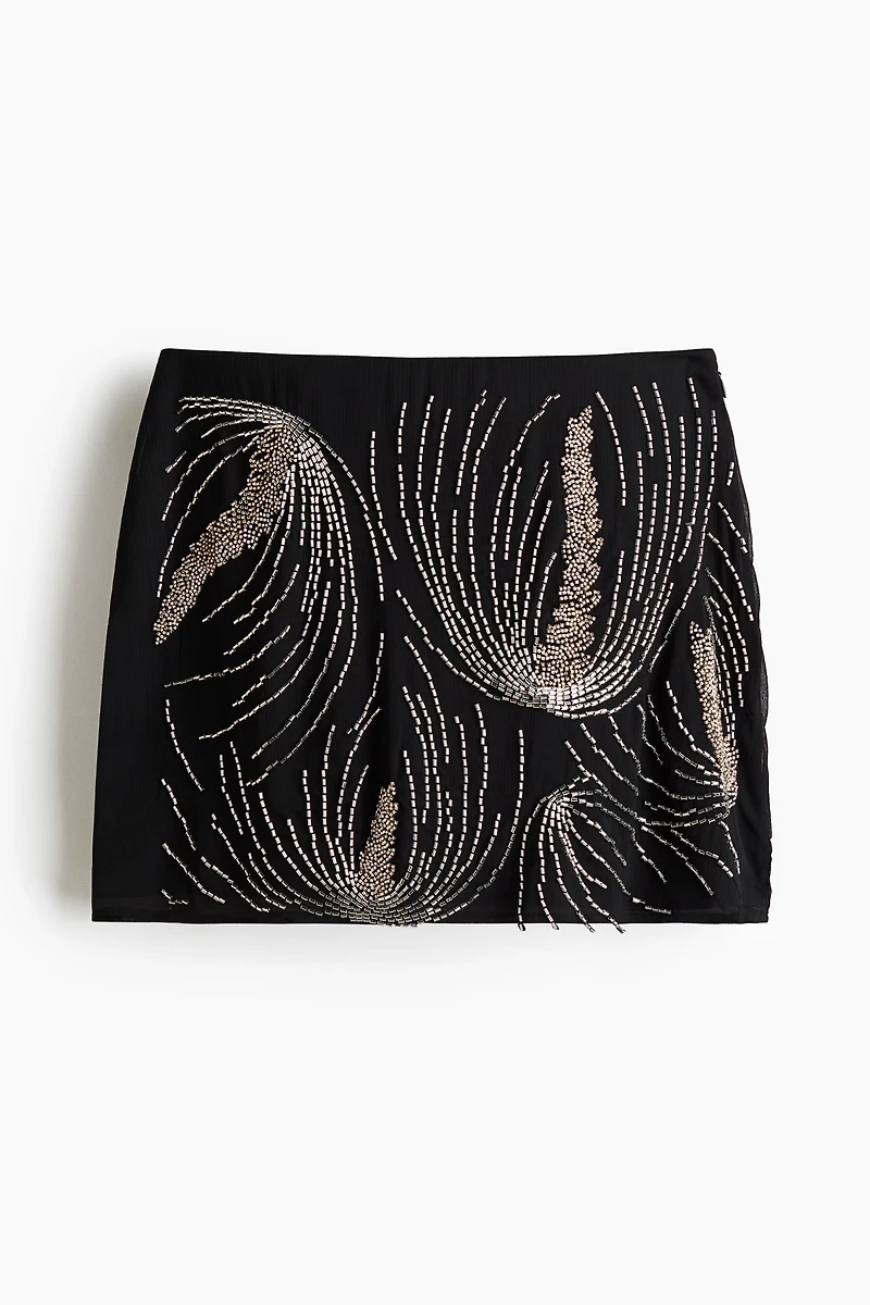 Embellished Mini Skirt