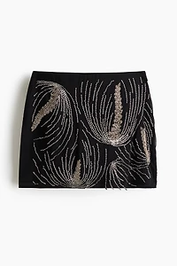 Embellished Mini Skirt