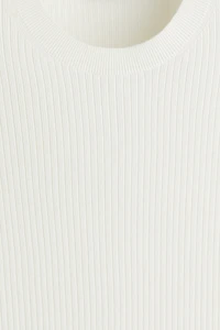Slim-Fit Rib-Knit T-Shirt
