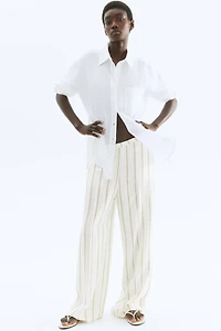 Pantalon large en sergé