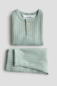 2-Piece Ribbed Jersey Set