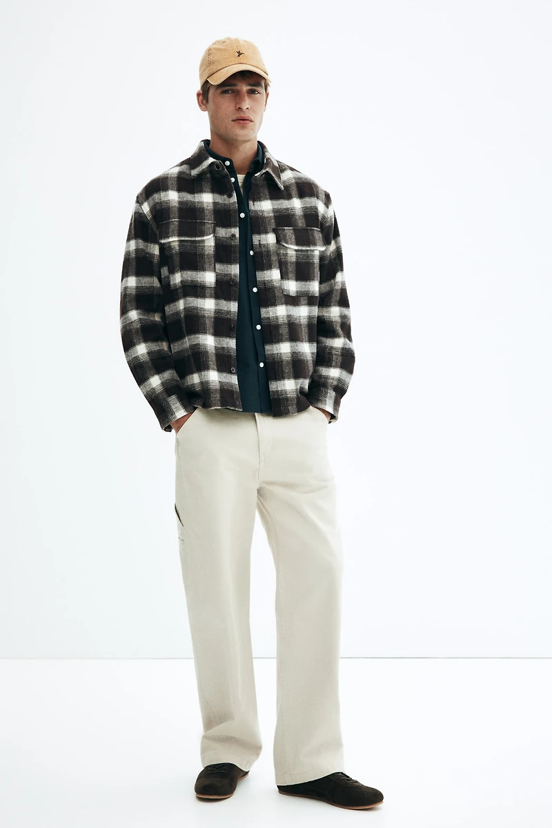 Regular-Fit Flannel Overshirt