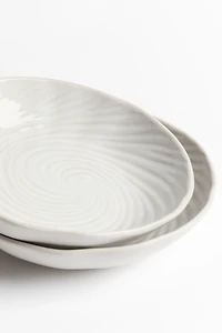 2-Pack Textured Stoneware Soup Bowls