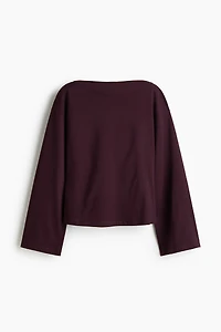 Boat-Neck Cotton Top