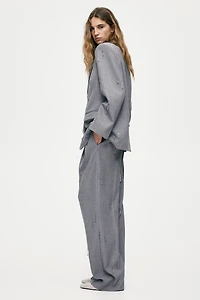 Pantalon avec perles de fantaisie