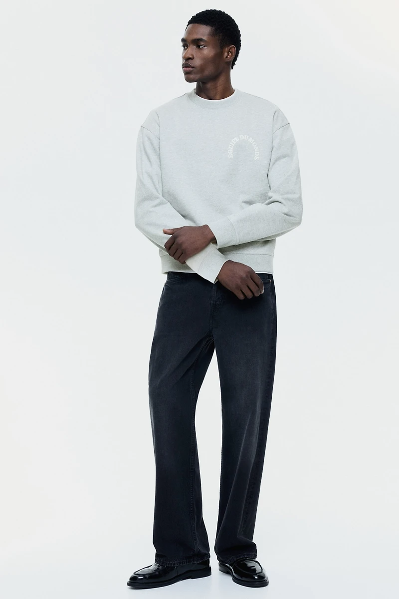 Loose-Fit Printed Sweatshirt