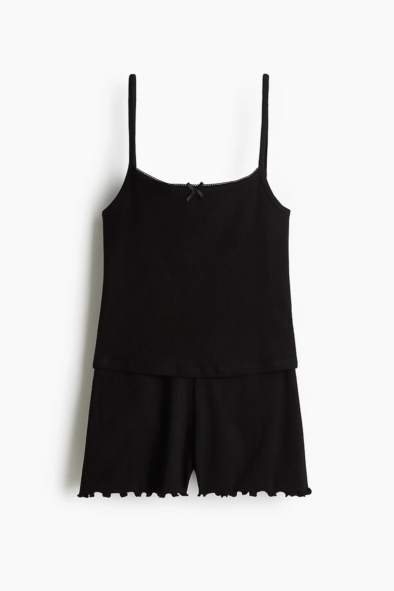 2-Piece Ribbed Jersey Set