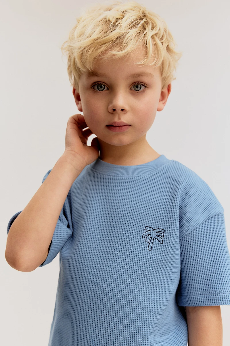 2-Piece Waffled Cotton Set