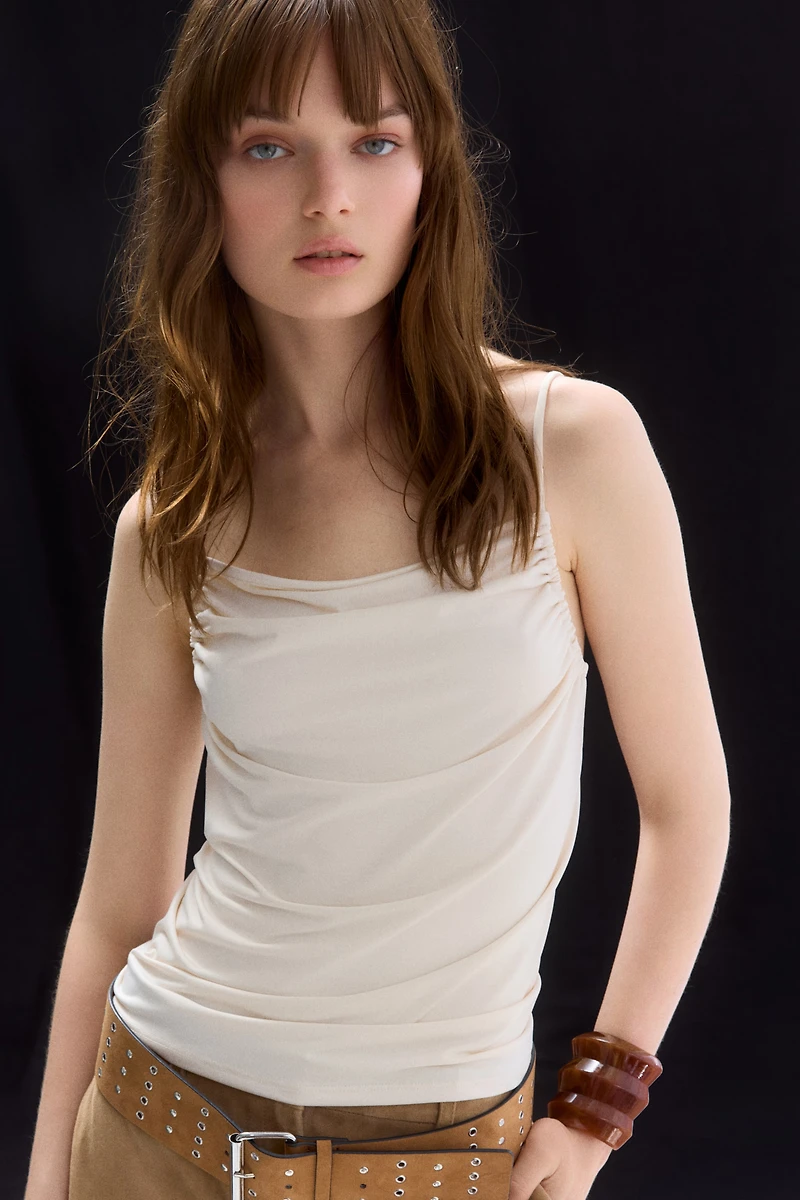 Ruched Strappy Top