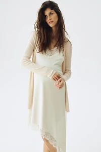 MAMA Gilet croisé en tricot côtelé