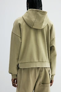 Oversized-Fit Hooded Jacket
