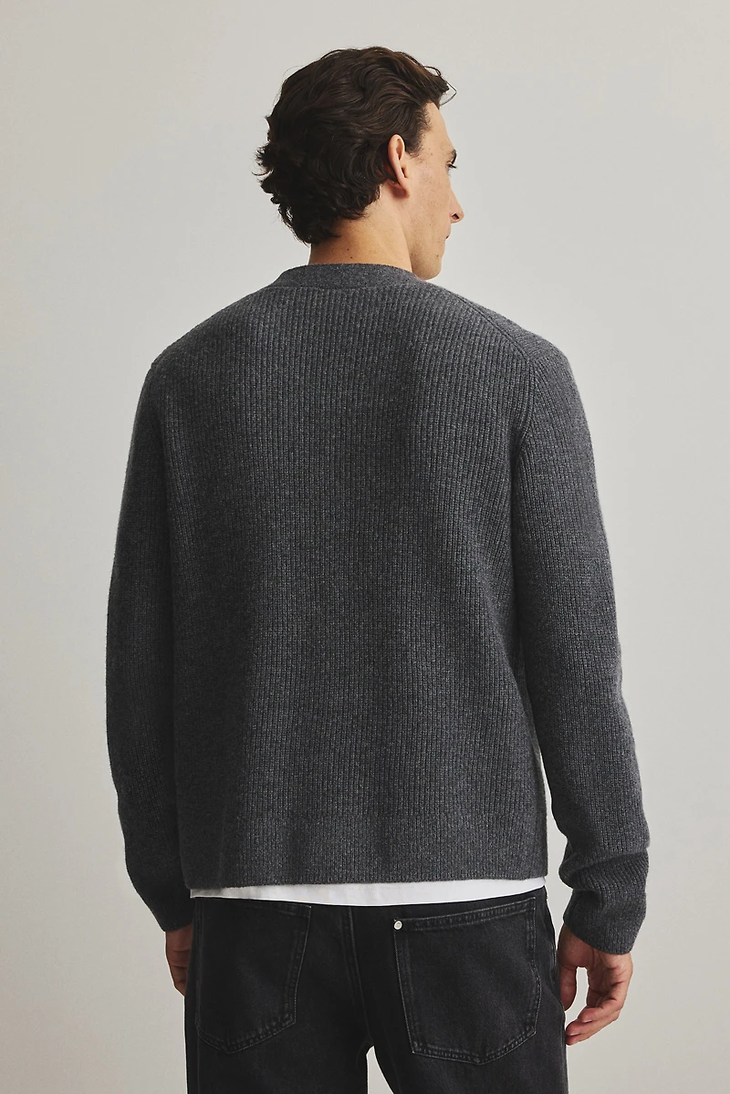 Regular-Fit Wool Cardigan