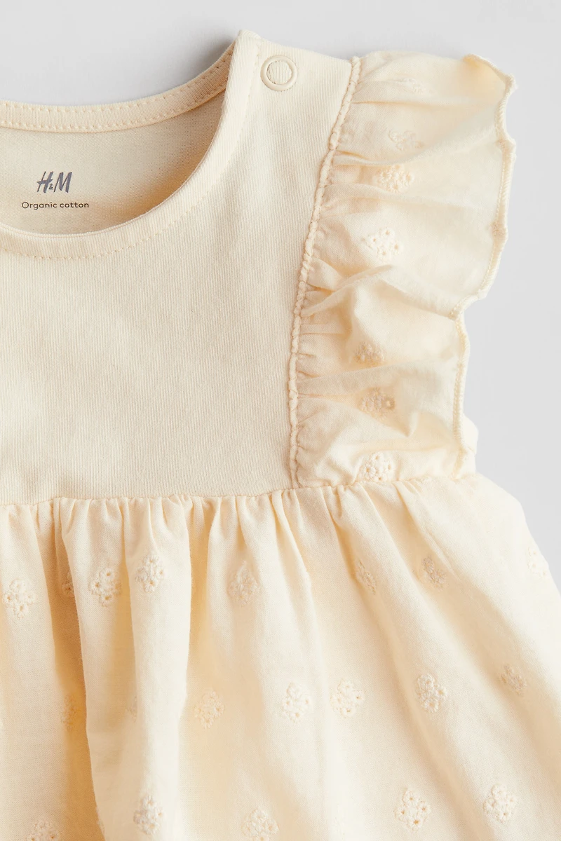 Ruffle-trimmed Bodysuit Dress