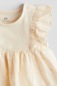 Ruffle-trimmed Bodysuit Dress