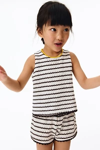 Pointelle-Knit Cotton Top