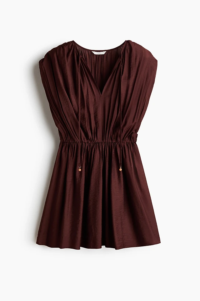 Viscose-Blend Tunic Dress