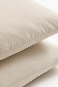 Lot de 2 taies d'oreiller en coton