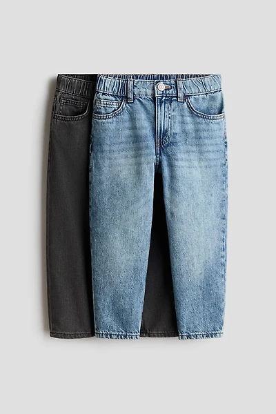 2-pack Loose Fit Tapered Leg Jeans