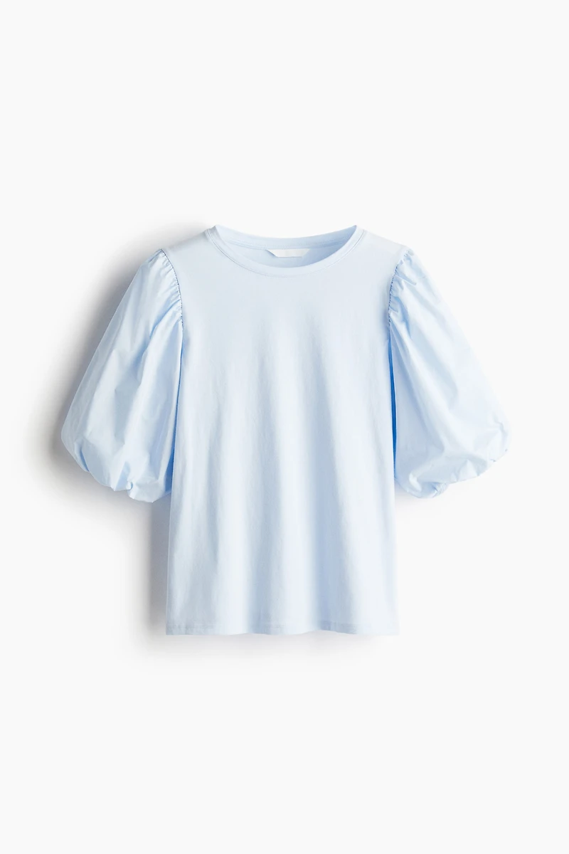 Balloon-Sleeved Top