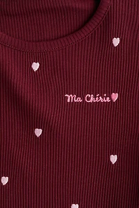 Cotton Top with Embroidered Detail