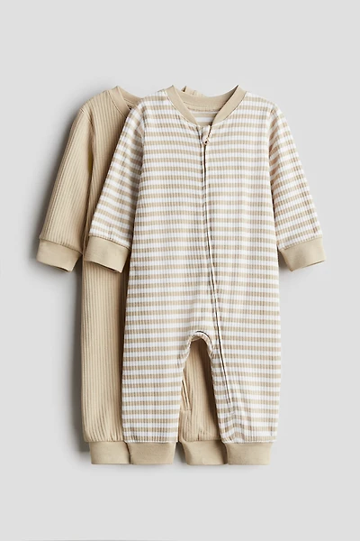 Lot de 2 pyjamas à motif en coton