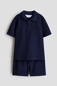 2-Piece Textured Jersey Set