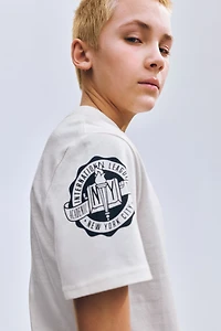 Printed cotton T-shirt