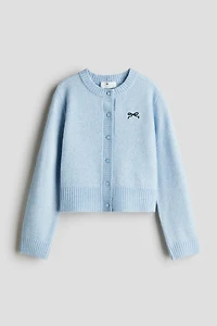 Embroidered-Detail Cardigan