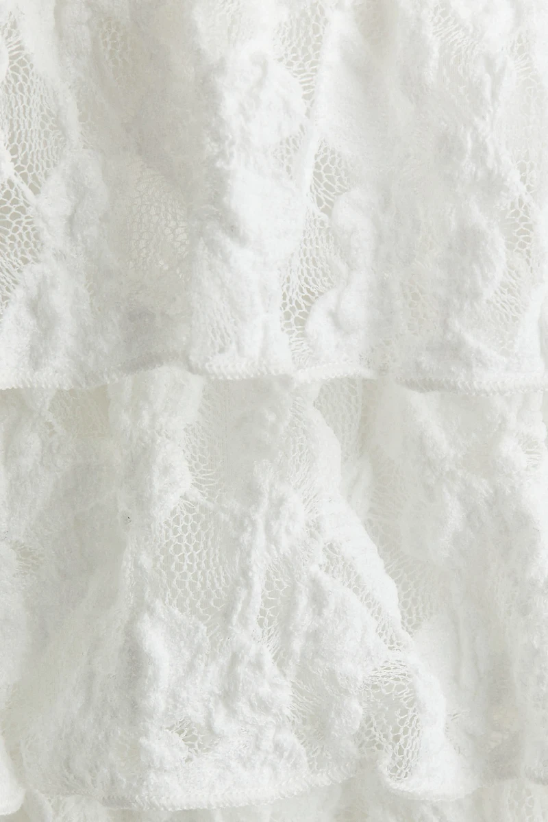 Tiered lace top