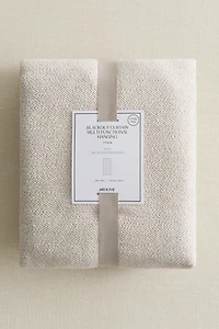 Single-Pack Wide Bouclé Blackout Curtain Panel