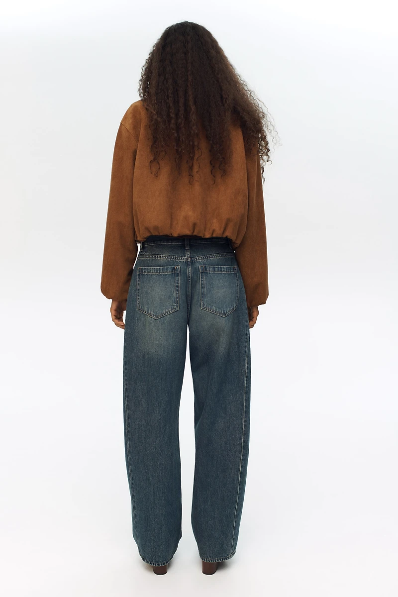 Barrel Regular Waist Jeans